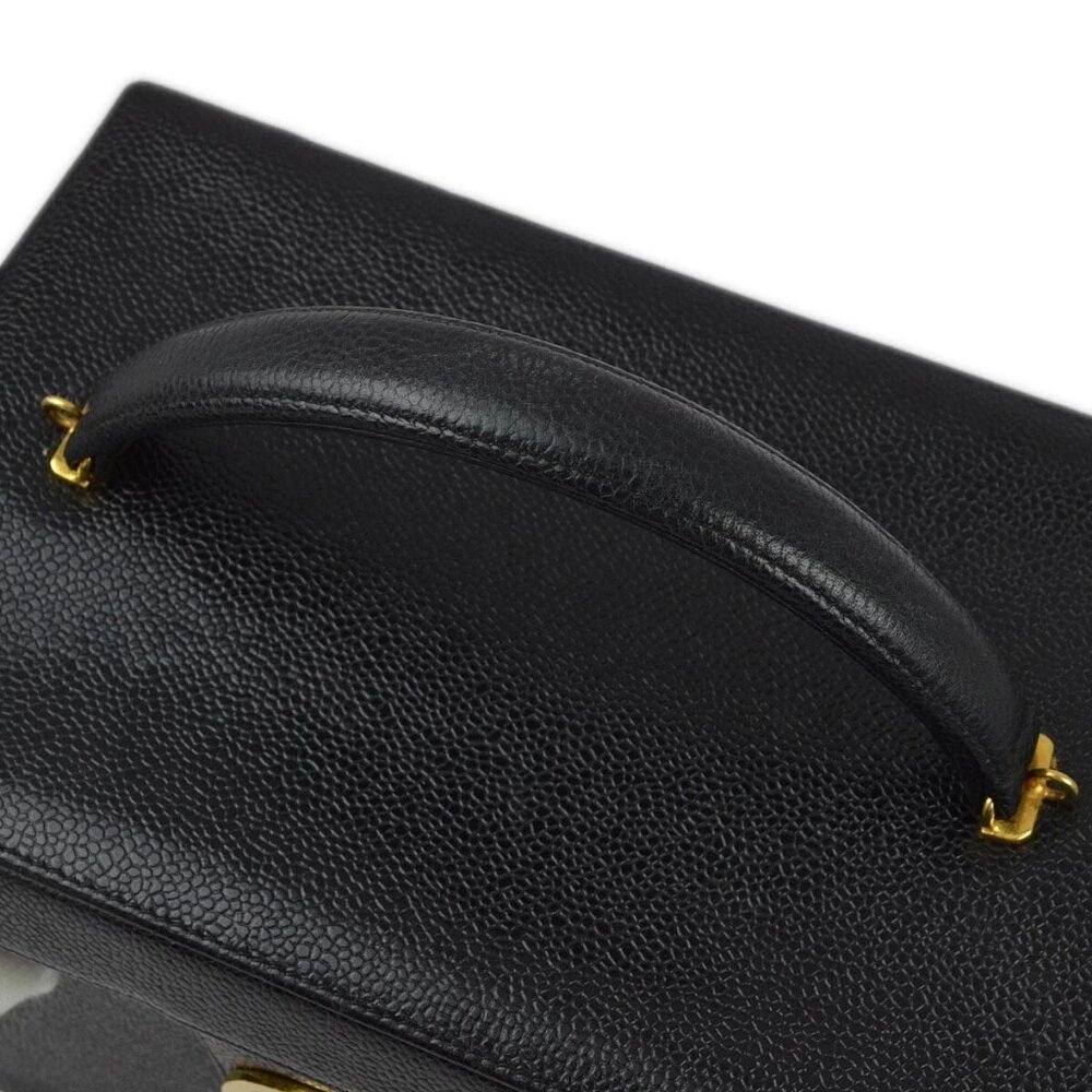Chanel Black Calfskin Vanity 2way Handbag 162353 - Picture 5 of 10